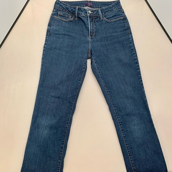 NYDJ Jeans Adult Size 4 Blue Skinny Denim Medium Wash Stretch Pockets Women - Picture 3 of 10